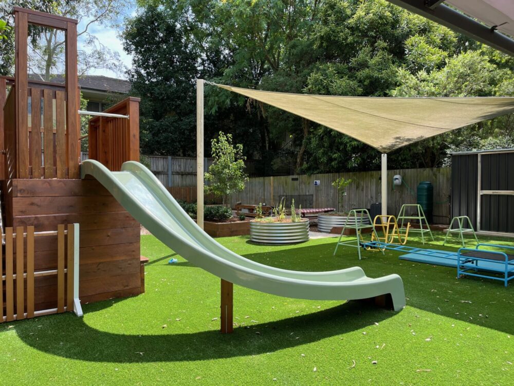 Learn & Laugh child care Five Dock out door space