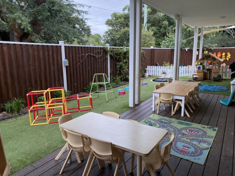 Out door play at Learn and Laugh Child care centre Randwick