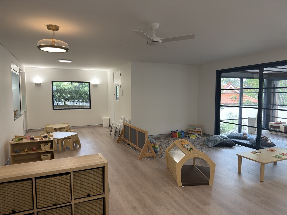 Nursery room at Learn and Laugh Early Learning centre in Beecroft