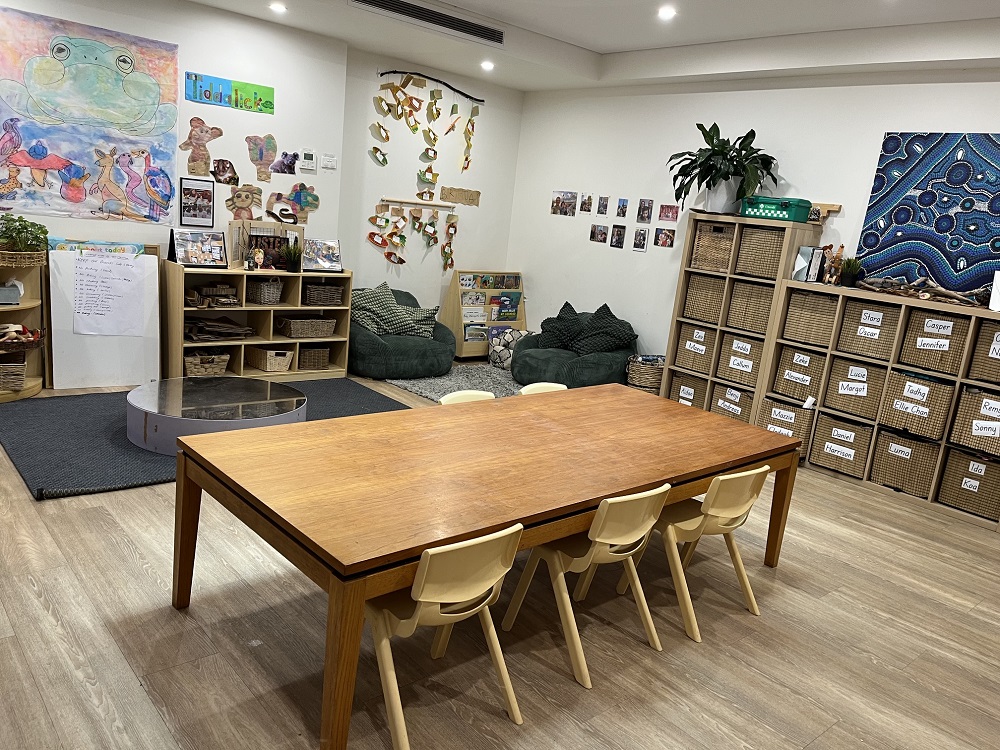 Preschool room Learning area at Childcare centre in Marrickville