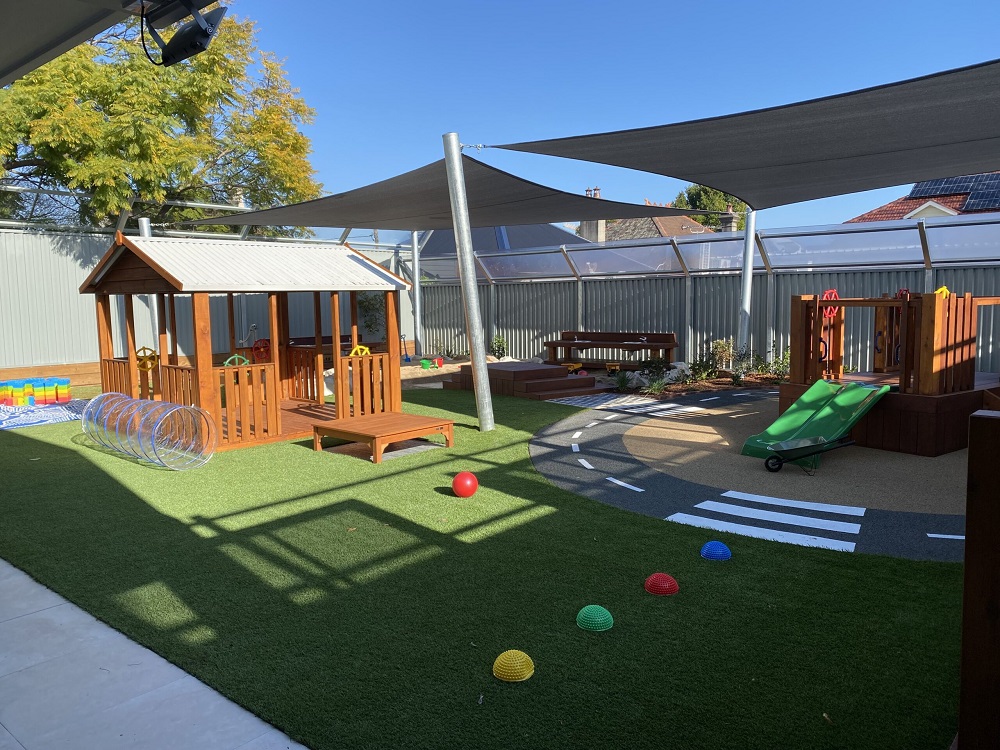 safe outdoor play area at Early Learning centre in Marrickville